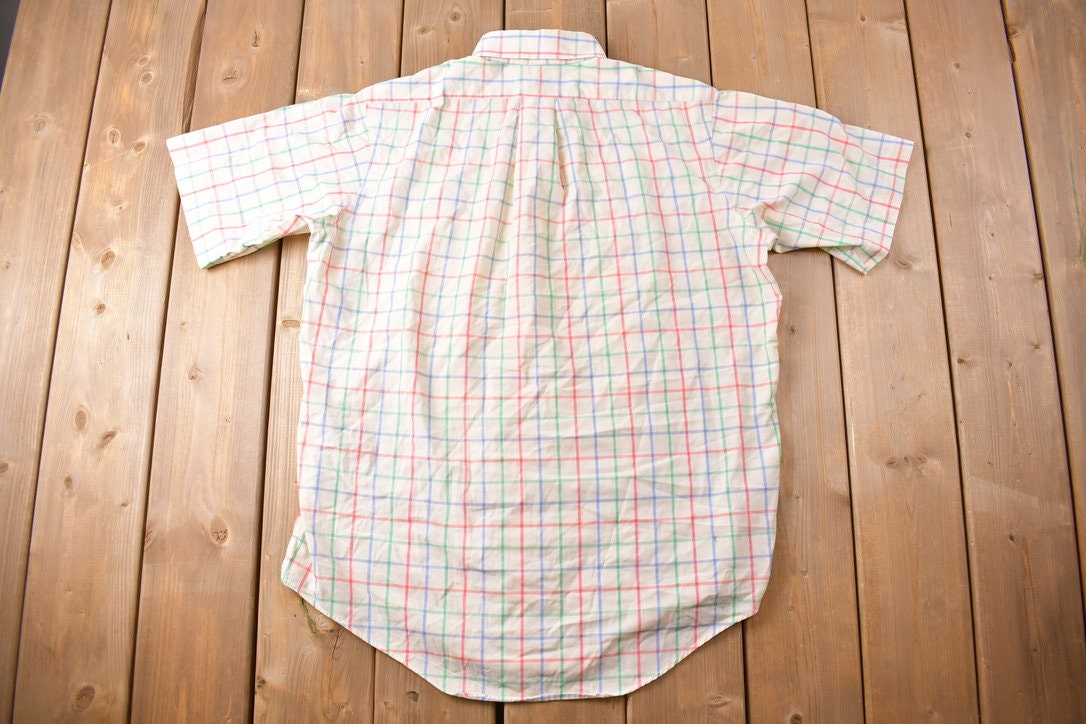 Vintage 1980s McCaffreys Plaid Button Up Shirt