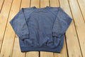 Vintage 1990s Hanes Activewear Blank Blue Raglan Crewneck Sweatshirt Men's