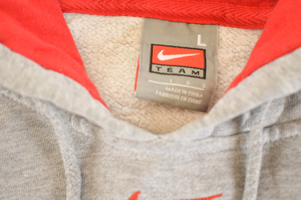 Vintage Y2K Nike Middle Swoosh Ohio State Hoodie Sweatshirt Men's / Swoosh Logo / Collegiate State 2000s Nike Sweater