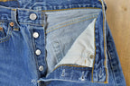 Vintage 1990s Levi Strauss 501 Red Tab Button Fly Denim Jeans Size 26 x 36