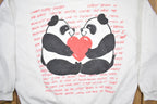 Vintage 1990s Cute Panda Bear Crewneck Sweater