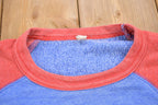 Vintage 1990s Blank Colour Block Crewneck Sweatshirt