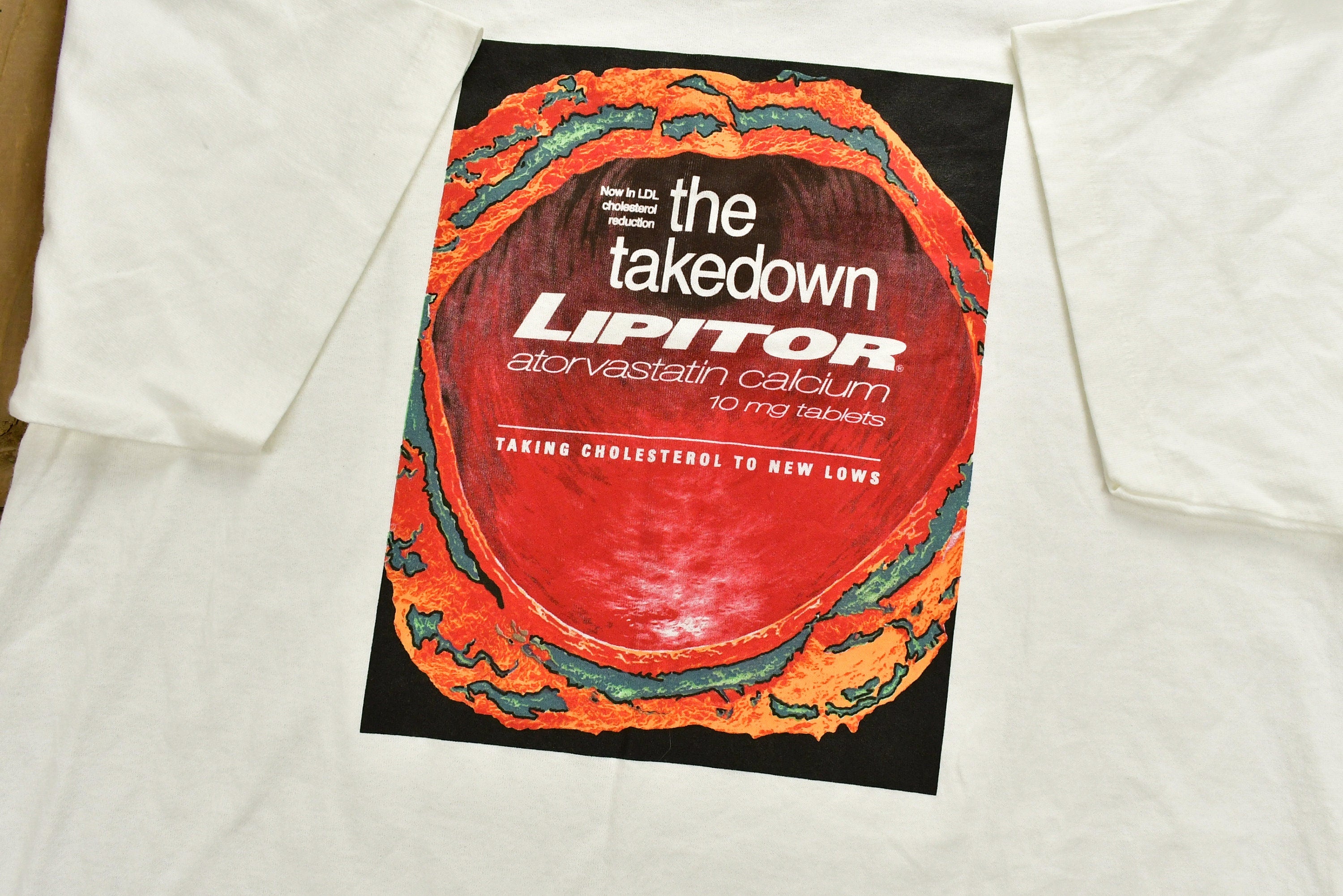 Vintage 1990s Lipitor Promo T-Shirt