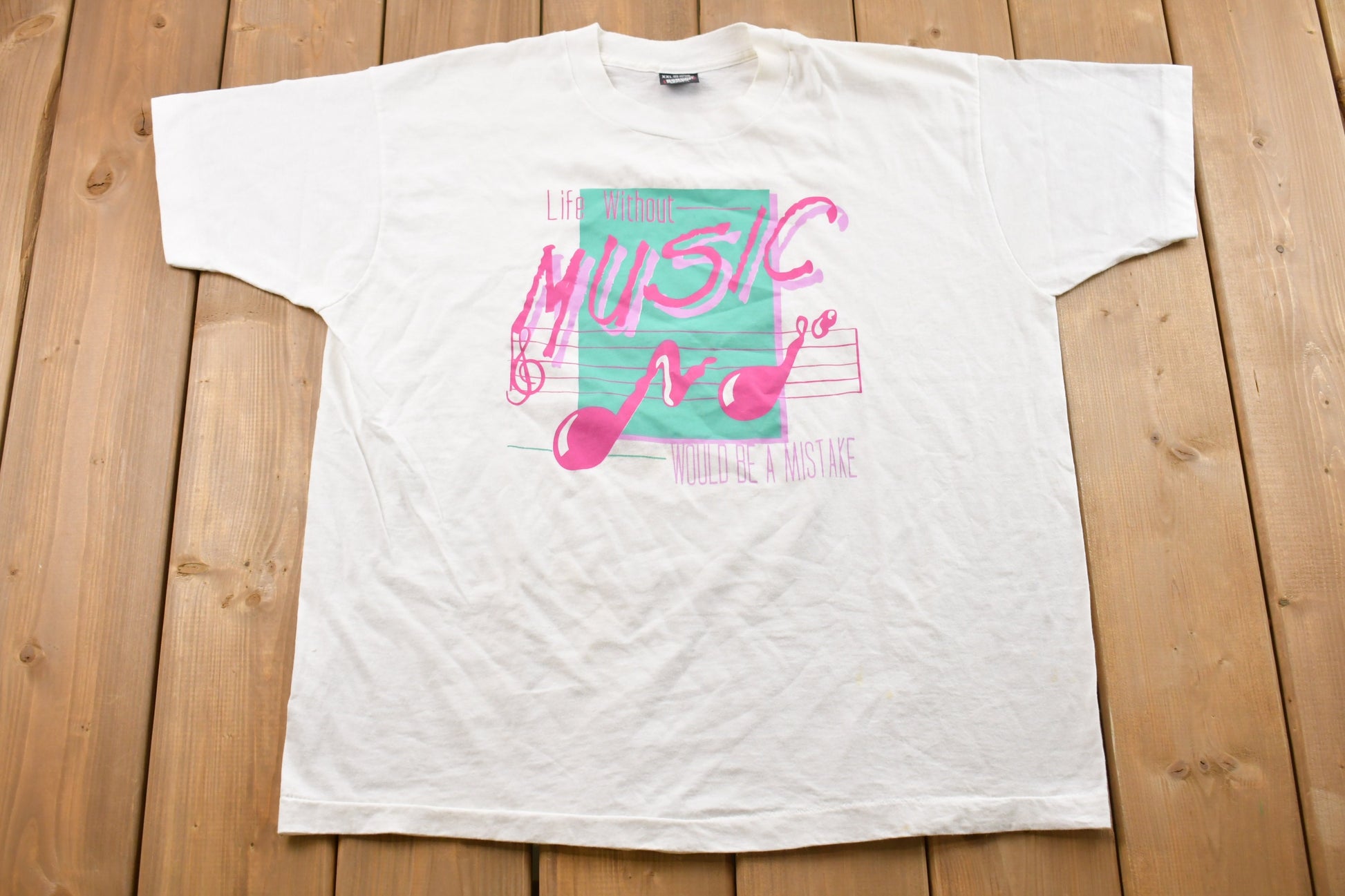 Vintage 1990s Music T-Shirt / Graphic / 80s / 90s / Streetwear / Retro Style / Single Stitch / Made In USA