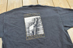 Vintage 1990s Library Ale House Souvenir Promotional T-Shirt Men's S / Hanes Beefy / Bar Tee / 90s Streetwear