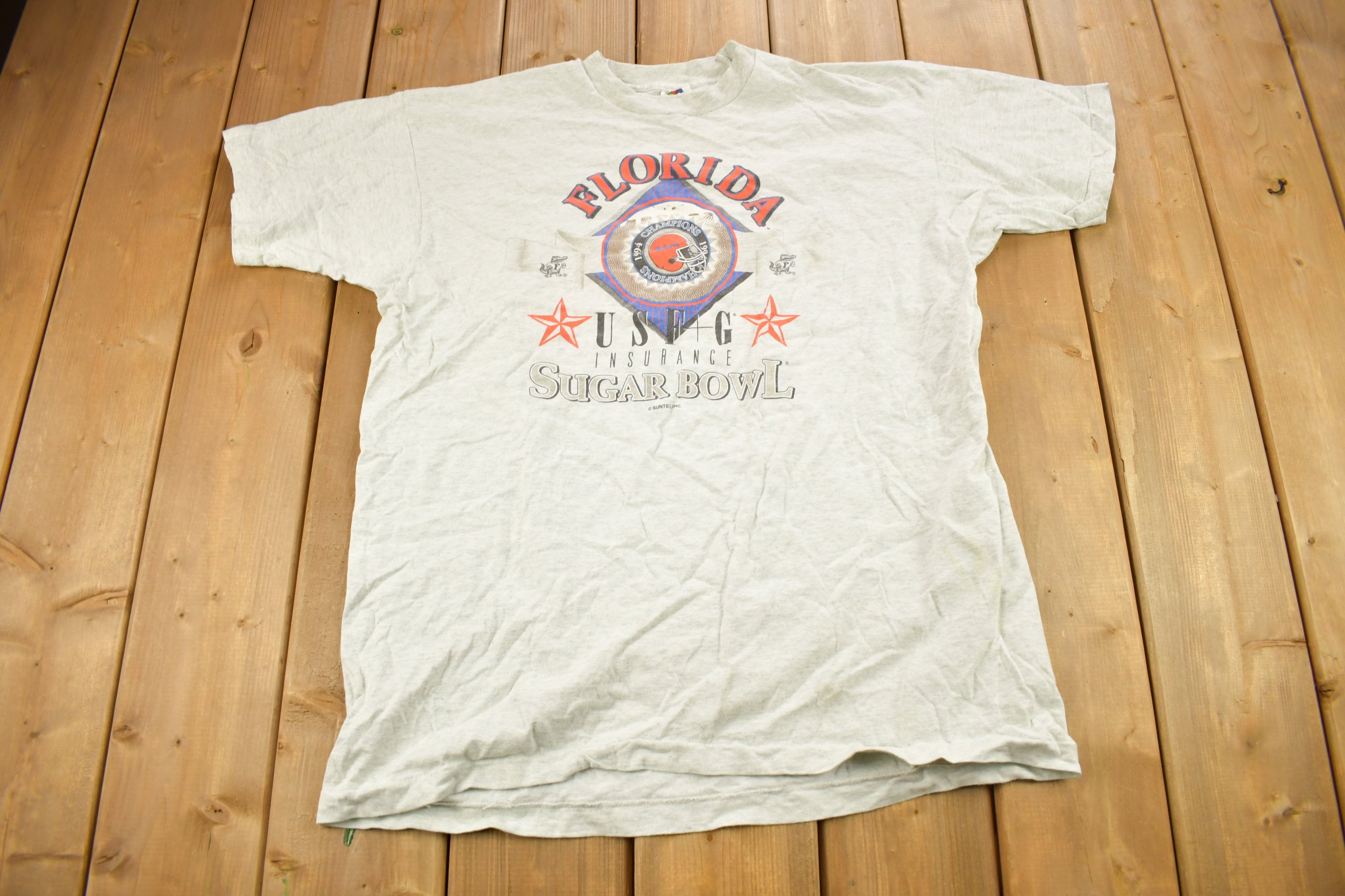 Vintage 1990s University Of Florida Gators Collegiate Sugar Bowl T-Shirt  NCAA Football Tee  Americana  Sportswear  Made In USA