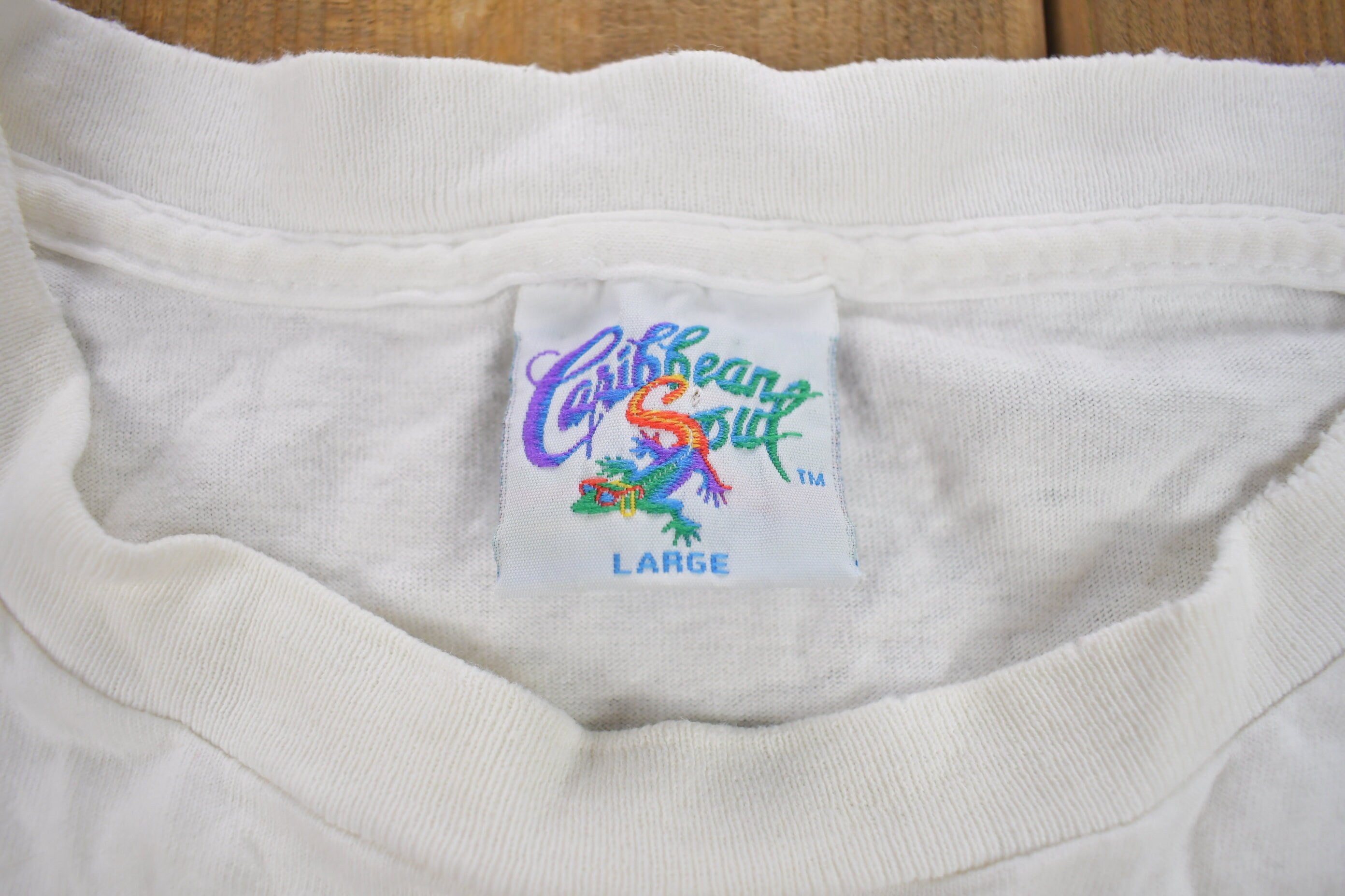 Vintage 1991 Caribbean Soul Travel Graphic T Shirt