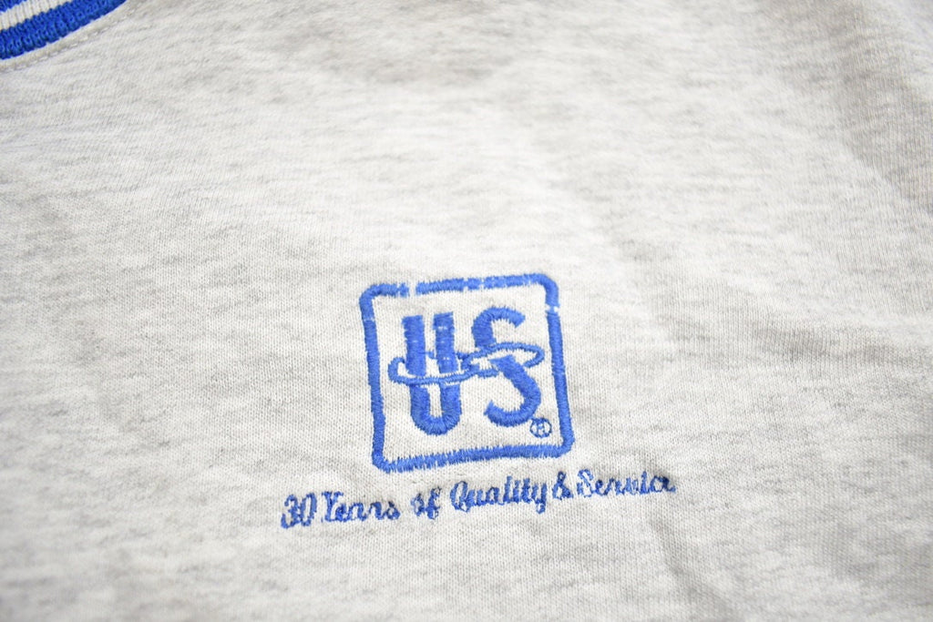 Vintage 1990s Dodger US Communications Embroidered Crewneck Sweatshirt Made In USA