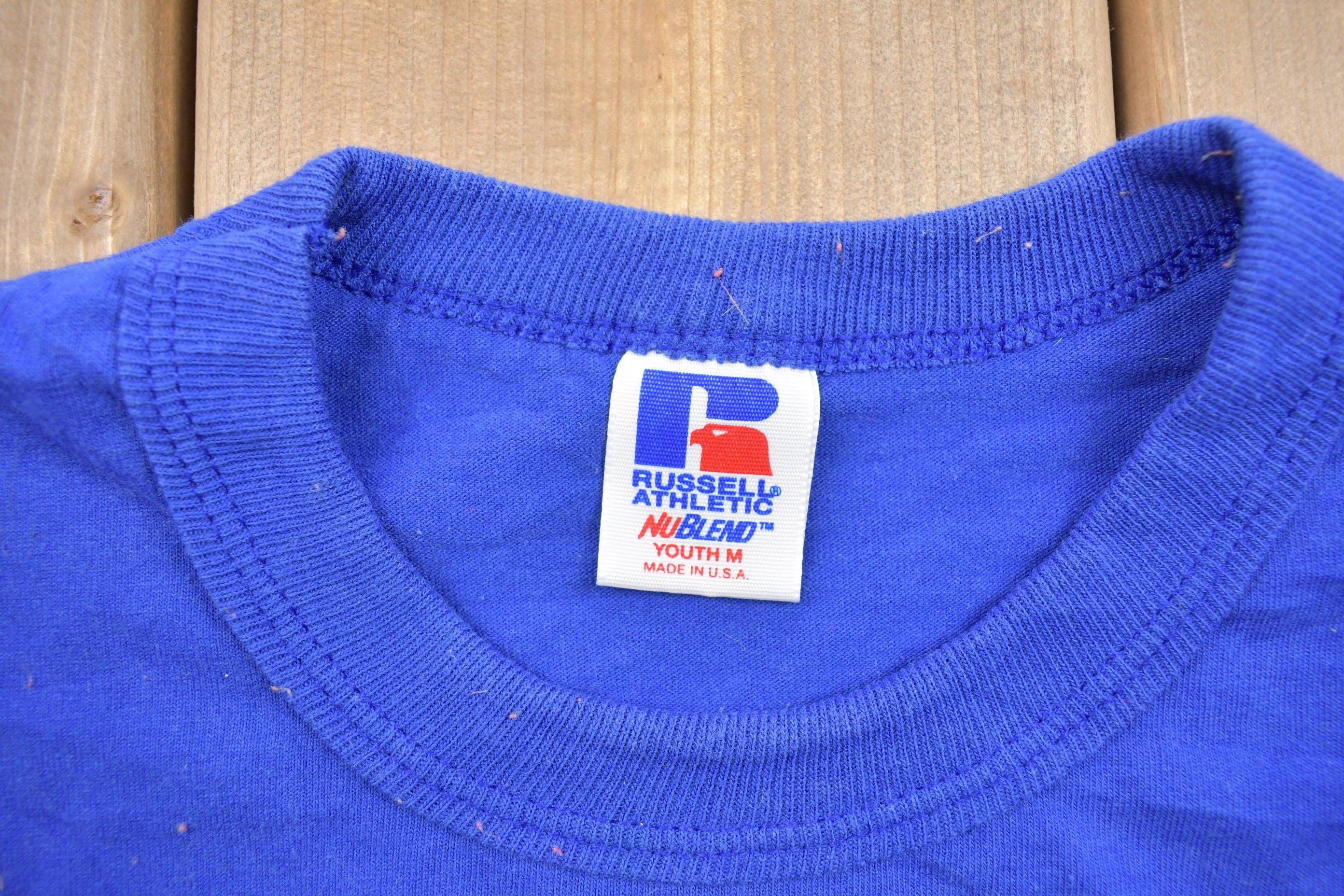 Vintage 1980s Russell Athletic Ellenboro Elementary Graphic T Shirt