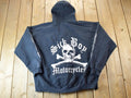 Vintage 1990s Sick Boy Motorcycles Zip Up Hoodie Sweatshirt