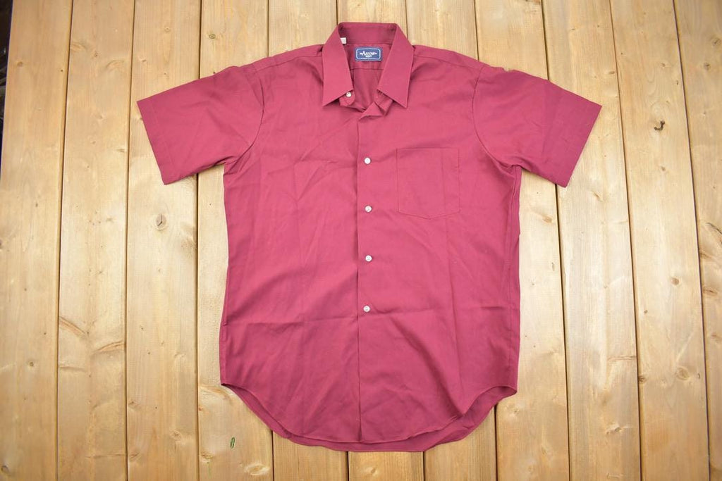 Vintage 1980s Arrow Kent Short Sleeve Button Up Shirt