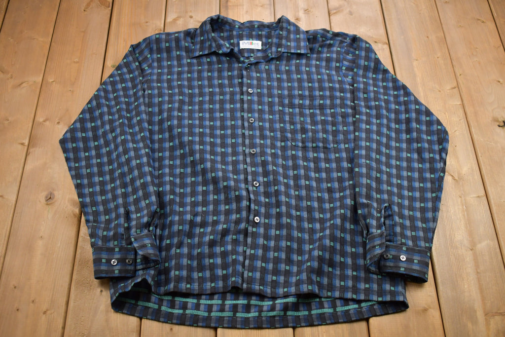 Vintage 1990s IMiller Made In Canada Button Up Shirt