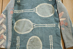 Vintage 1990s Tennis Themed Quilt Jacket