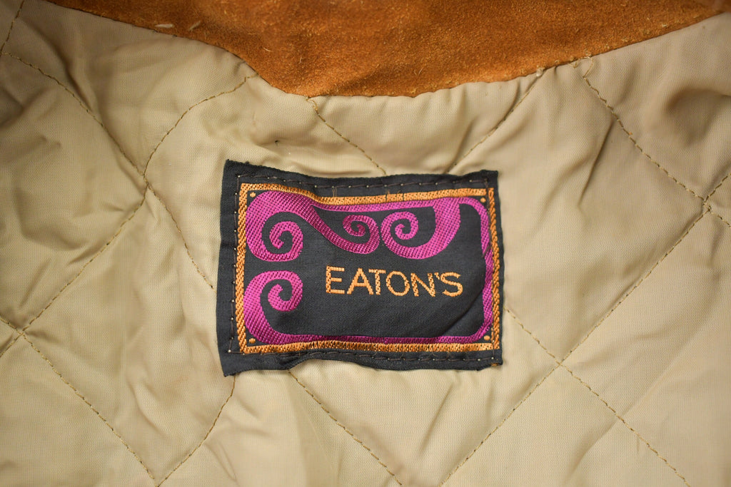 Vintage 1980s Fur Leather Coat