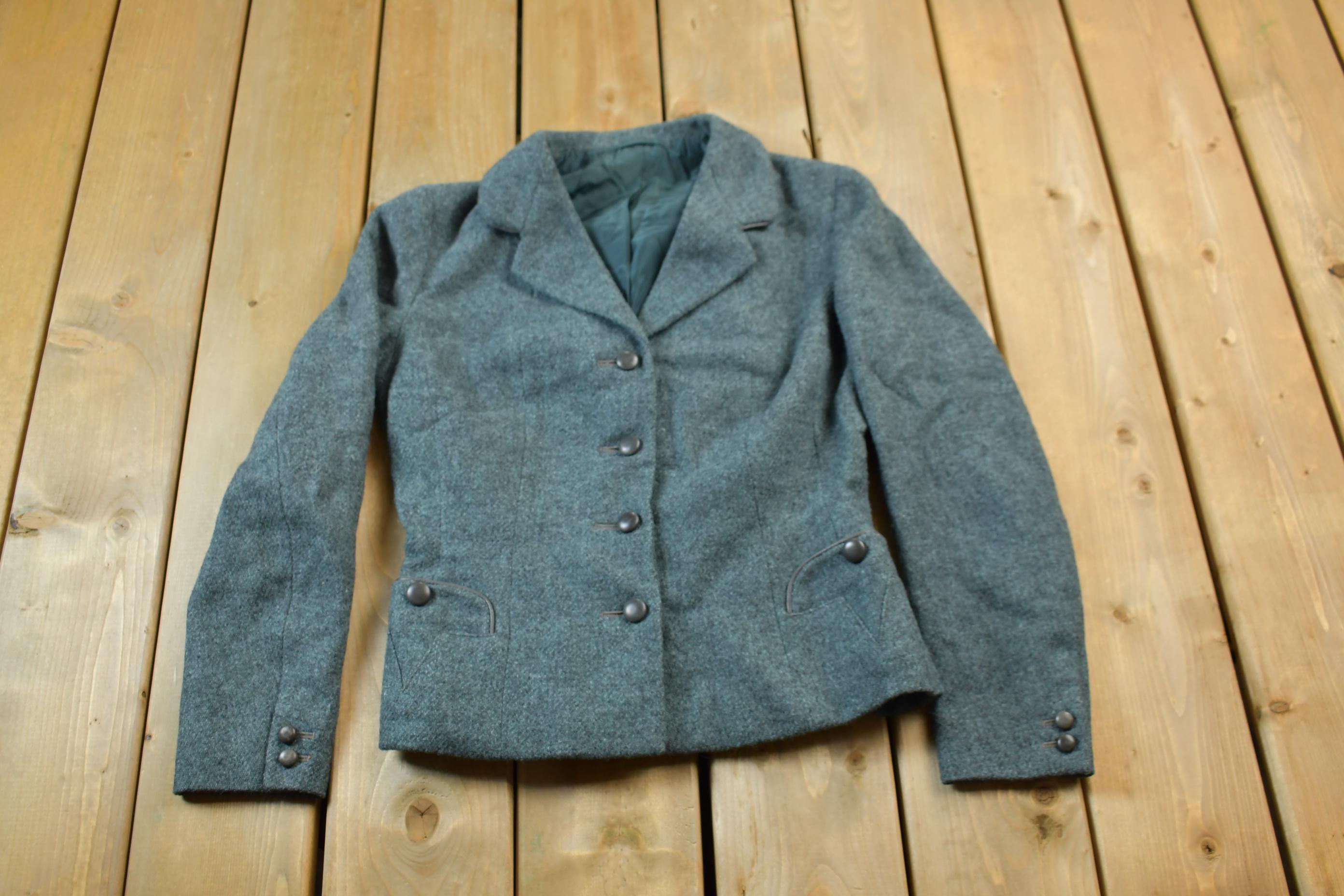 Vintage 1980s Country Life Wool Blazer Jacket