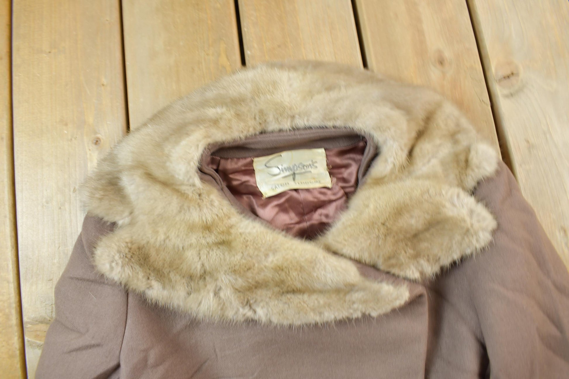 Vintage 1980s Simpsons Salon Vendome Full Length Wool Jacket / True Vintage / Vintage Women's Jacket / Made In Canada / Pure Virgin Wool