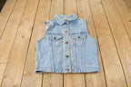 Vintage 1990s Too Cute Universal Studios Cartoon Betty Boop Embroidered Denim Vest