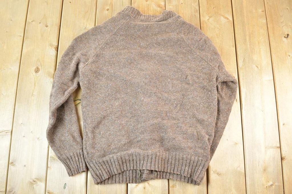 Vintage 1970s Wool Knit Cardigan Sweater Men's L