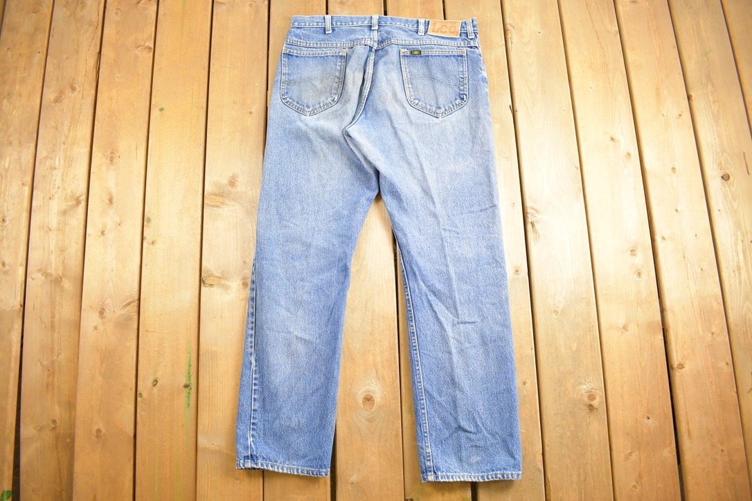 Vintage 1990's Lee Blue Jeans Size 35 x 30.5