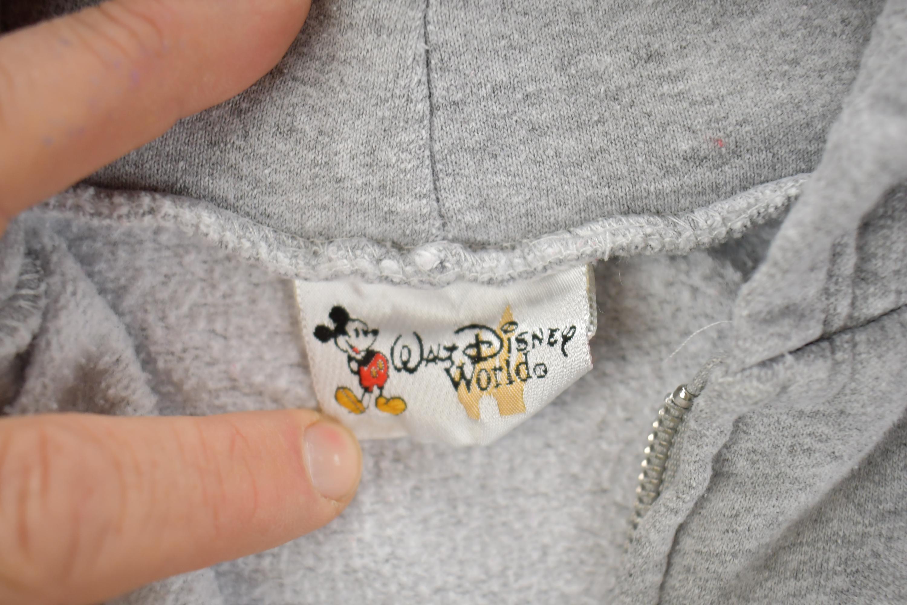 Vintage 1990s Walt Disney World Mickey Mouse Zip Up Hoodie