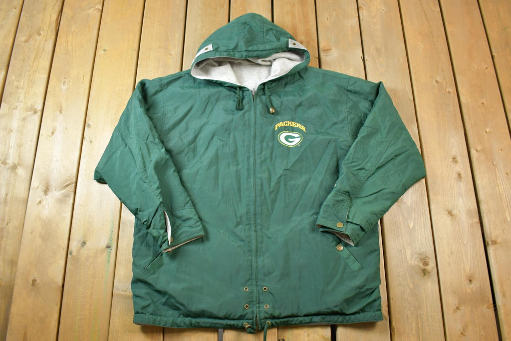 Vintage 1990s Green Bay Packers Reversible NFL Football Jacket