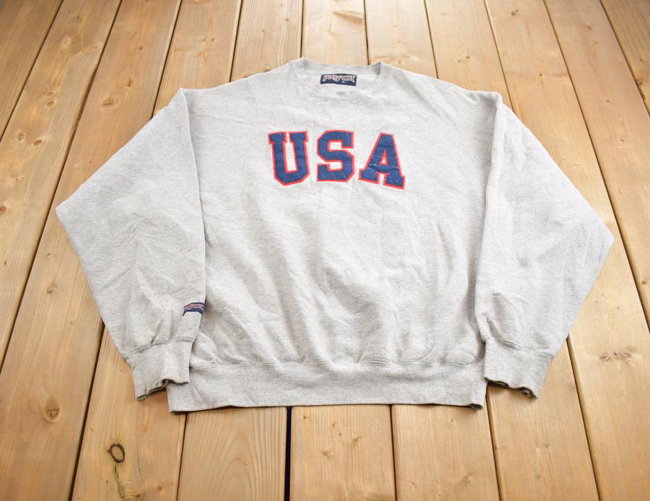 Vintage 1990s USA Jansport Embroidered Souvenir Crewneck Sweatshirt