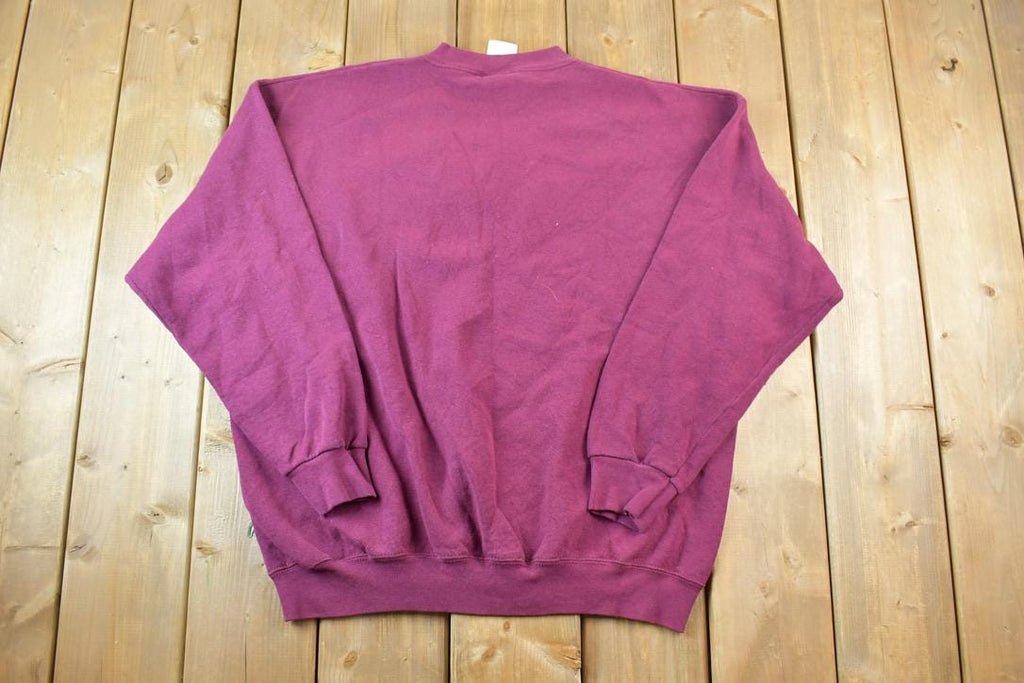 Vintage 1990s Classic American Wilderness Deer Outdoorsman Crew Neck Sweatshirt