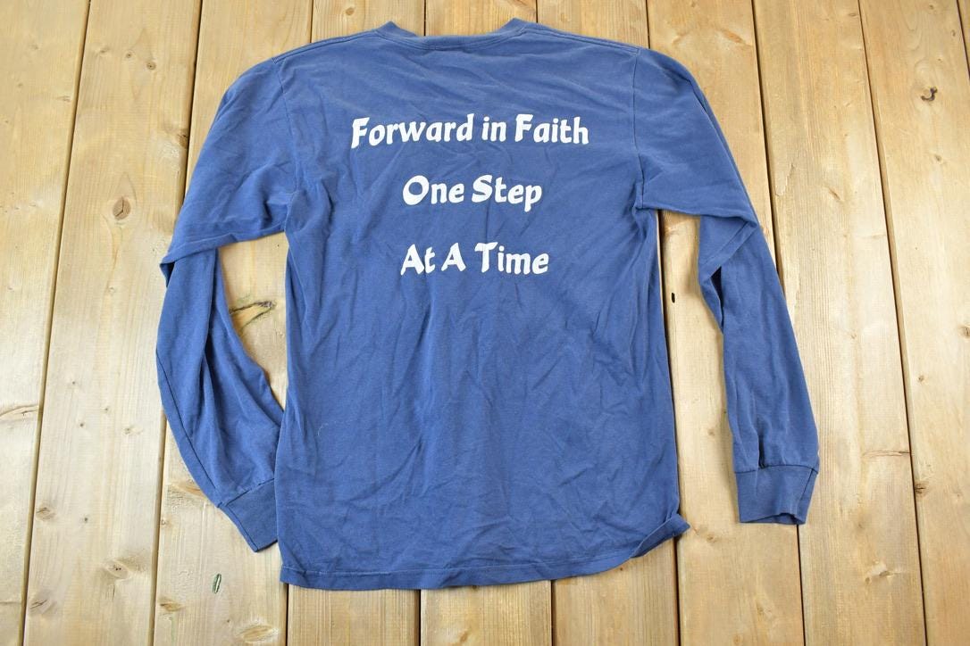 Vintage 1990s Unity Christian Cross Country Single Stitch T-Shirt