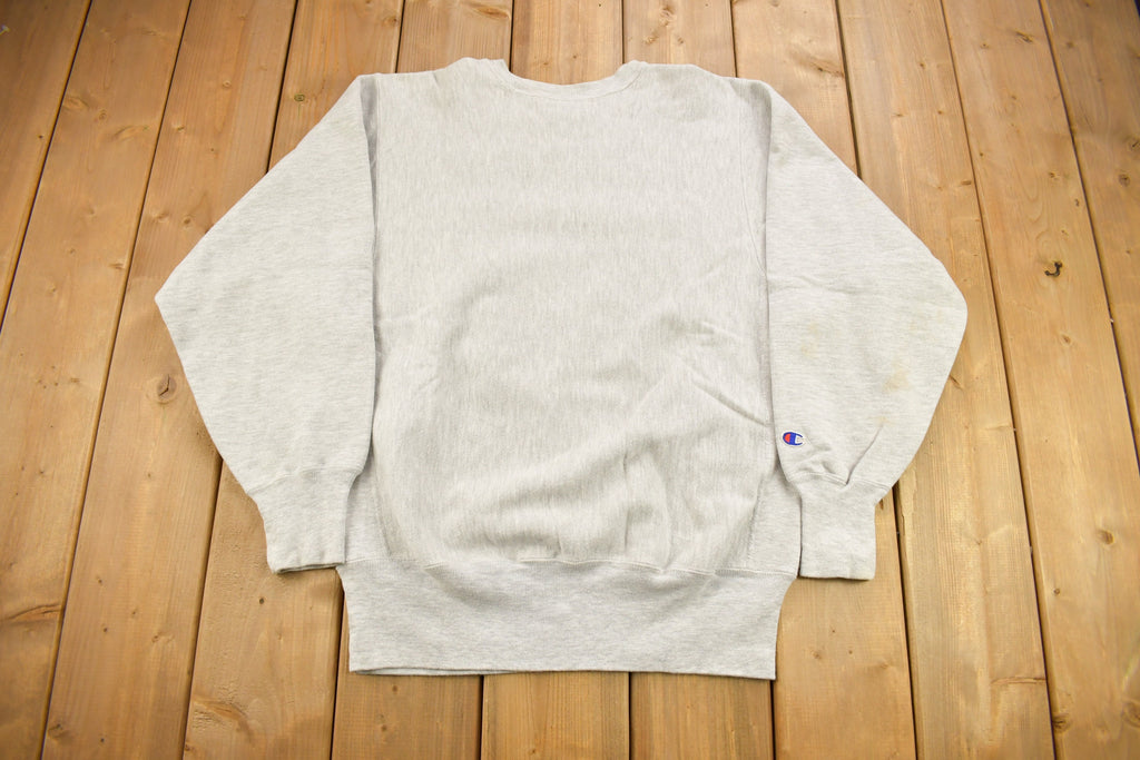 Vintage 1990s Blank Grey Champion Reverse Weave Crewneck