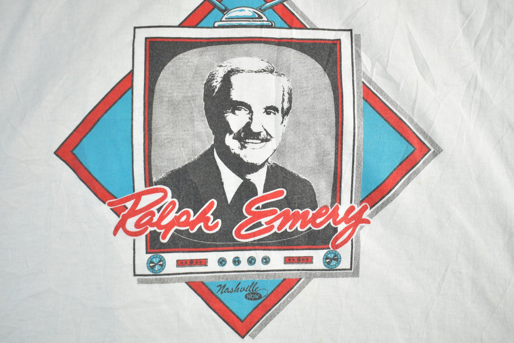 Vintage 1990s Ralph Emery Graphic T-Shirt Men's XL