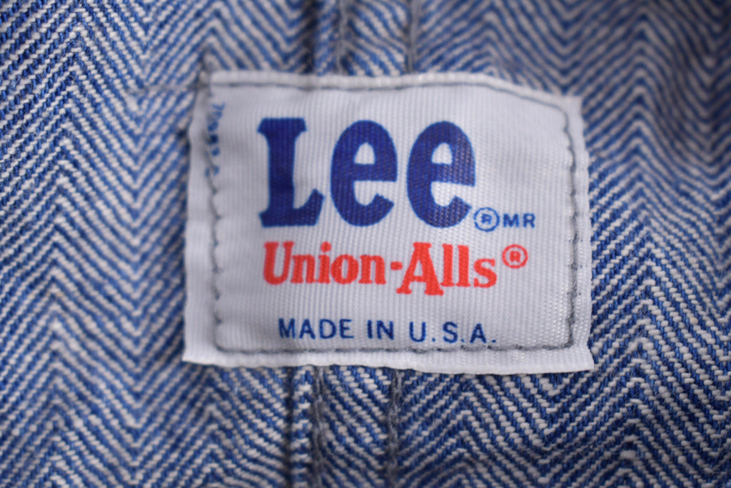Vintage 1980s Lee Union-Alls Herringbone Jumpsuit