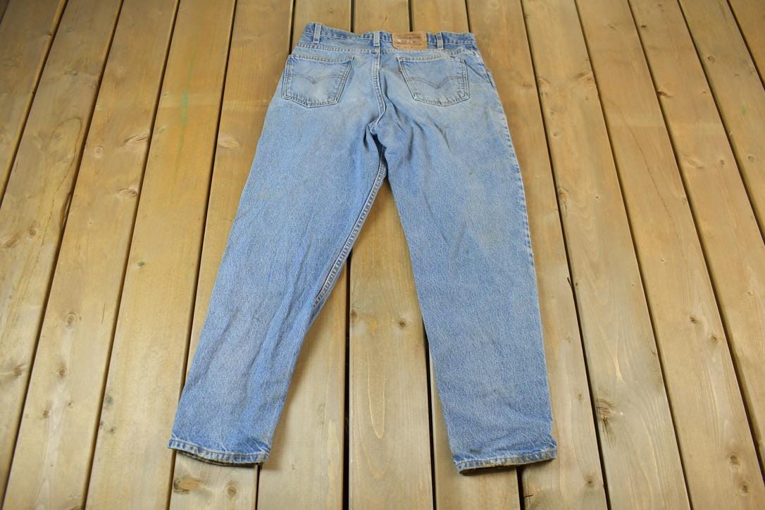 Vintage 1990s Orange Tab 550 Levis Denim Jeans Size 31 x 29