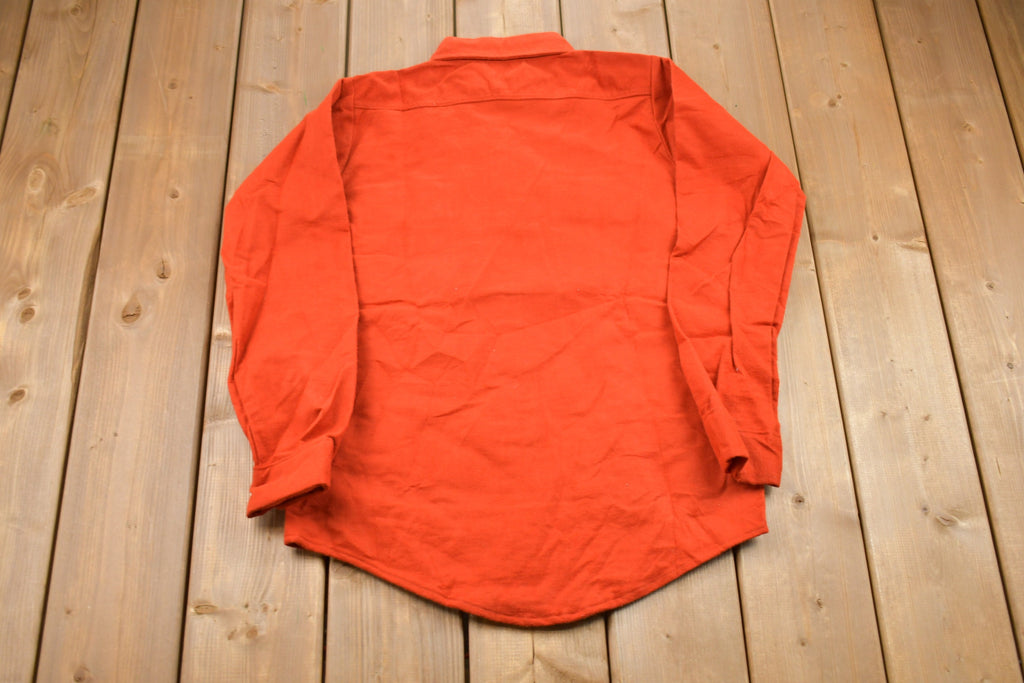 Vintage 1980s Mr. Leggs Wool Button Up Board Shirt