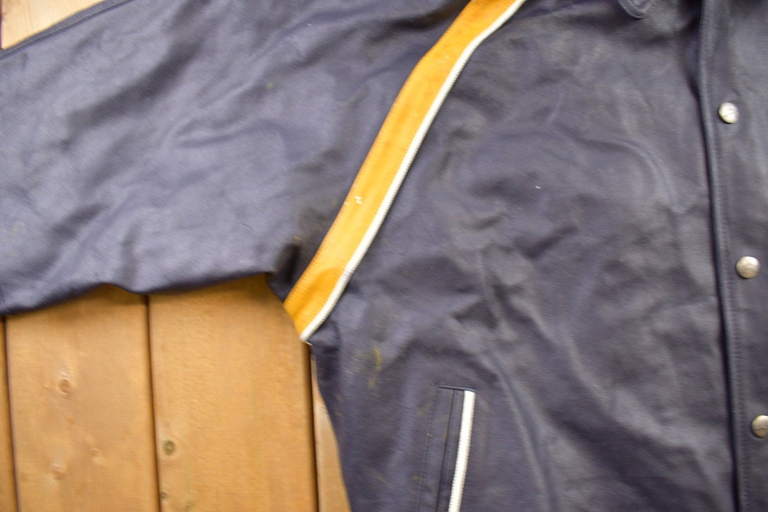 Vintage Y2K Avirex Leather Varsity Jacket