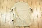 Vintage 80s Tan Military Button-Up Shirt - - Size S