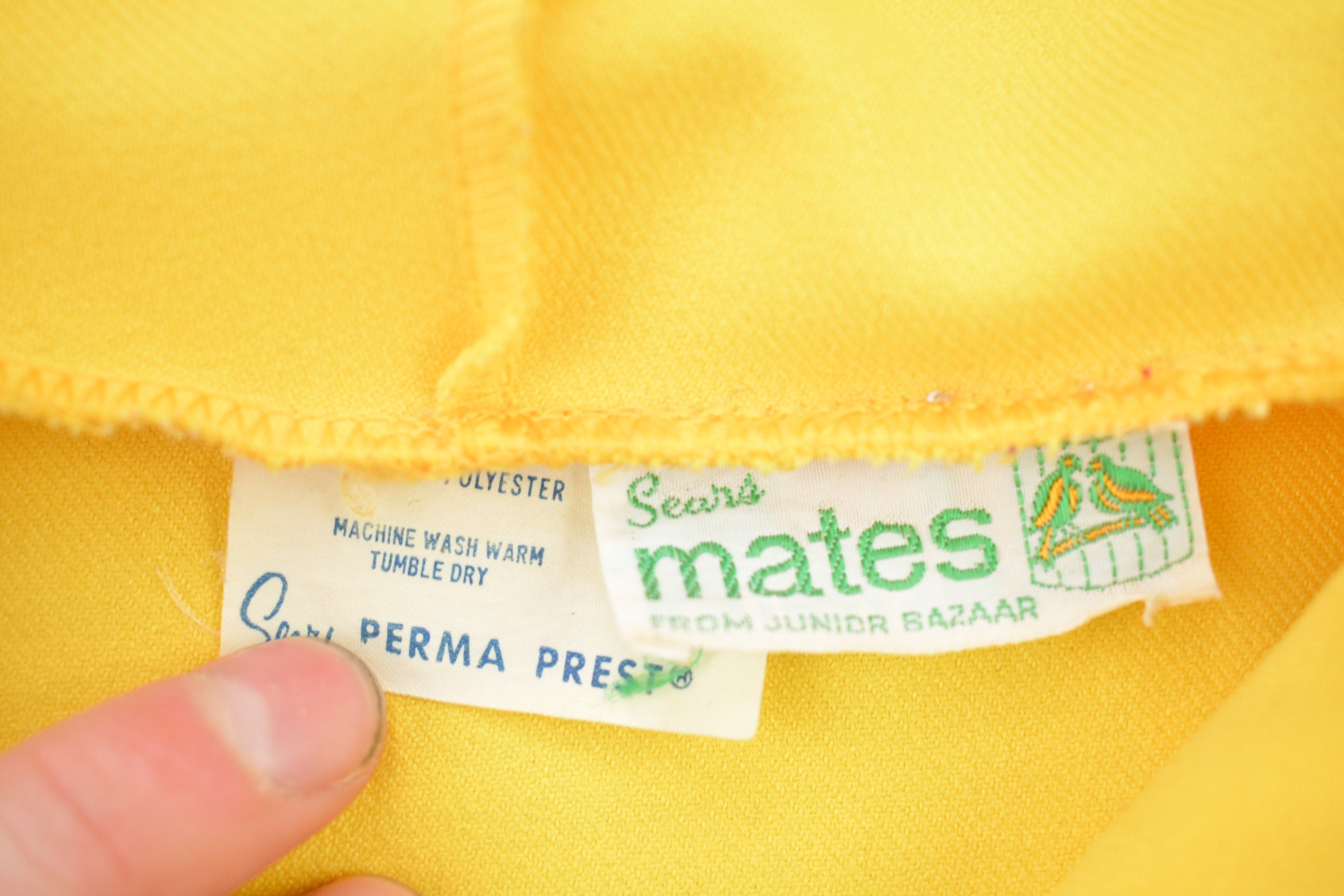 Vintage 1980s Bright Yellow Graphic Hoodie