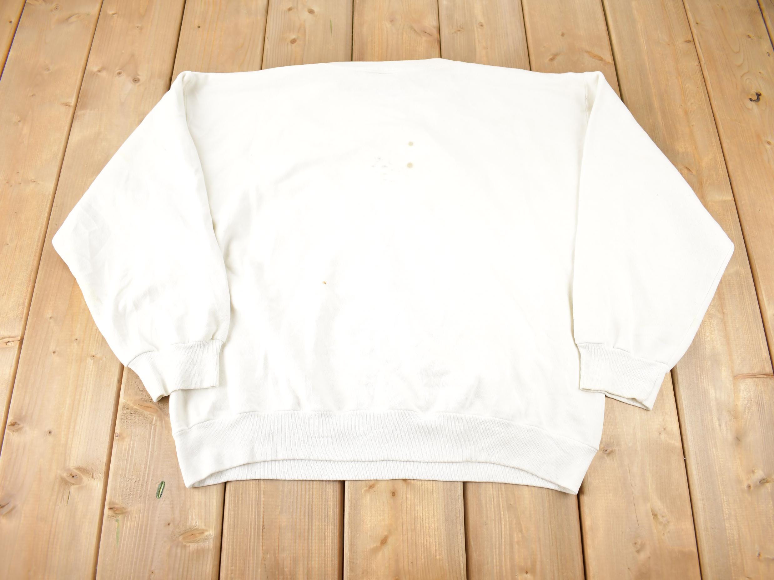 Vintage 1980s University Of Michigan Distressed Crewneck Made In USA