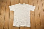 Vintage 1990s BVD Blank White T Shirt