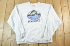 Vintage Y2K Vermont Fishing Outdoorsman Crewneck Sweatshirt Mens XL