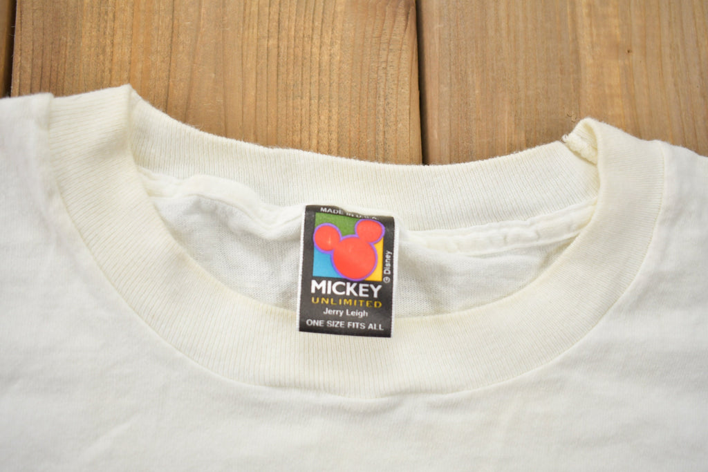 Vintage 1990s Disney Mickey Mouse Donald Duck Baseball All Stars T Shirt Vintage Disney  Made In USA  Single Stitch  Jerry Leigh