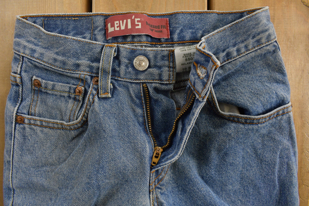 Vintage 1990s Youth Levi's 550s Jeans Size 24 x 24.5