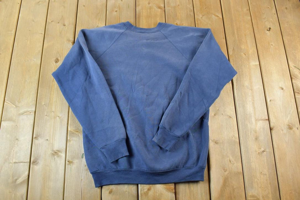 Vintage 1990s Read My Lips Noodle Hair Guy Crewneck Sweatshirt
