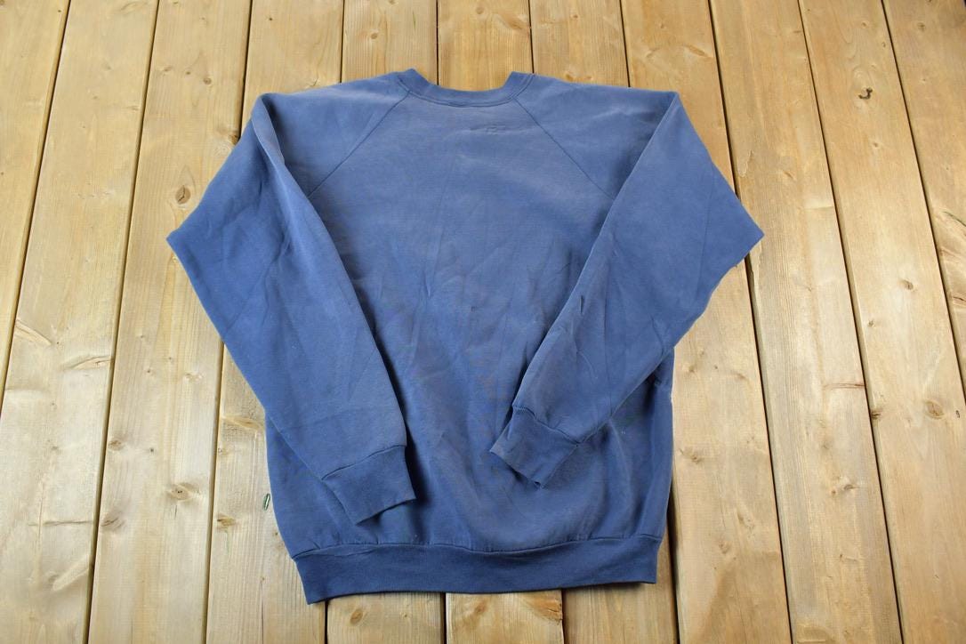 Vintage 1990s Read My Lips Noodle Hair Guy Crewneck Sweatshirt