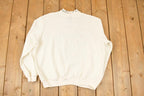 Vintage 1990s Teddi Double Collar Floral Graphic Print Crewneck Sweatshirt Womens L
