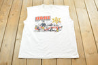Vintage 1990s Dare to Resist Drugs And Violence Dare Niagara Sheriff Cutoff Tank Top T-Shirt Men's L