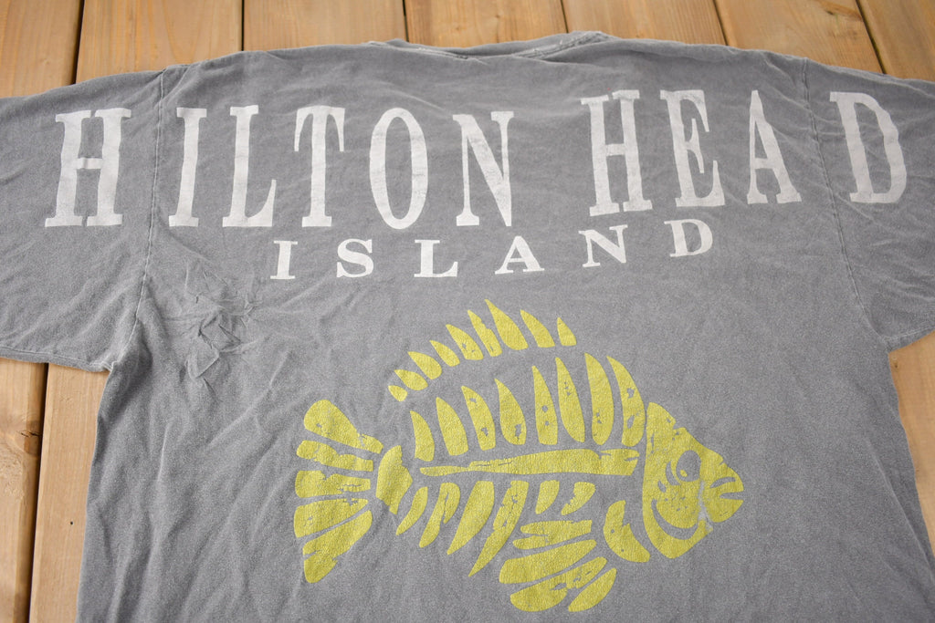 Vintage 1990s Hilton Head Island Souvenir Travel T Shirt