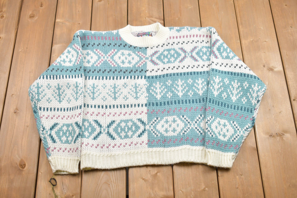 Vintage Paris Sport Club Winter Vibes Knitted Sweater