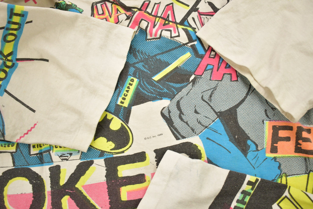 Vintage 1989 Batman & Joker DC Comics All Over Print T-Shirt