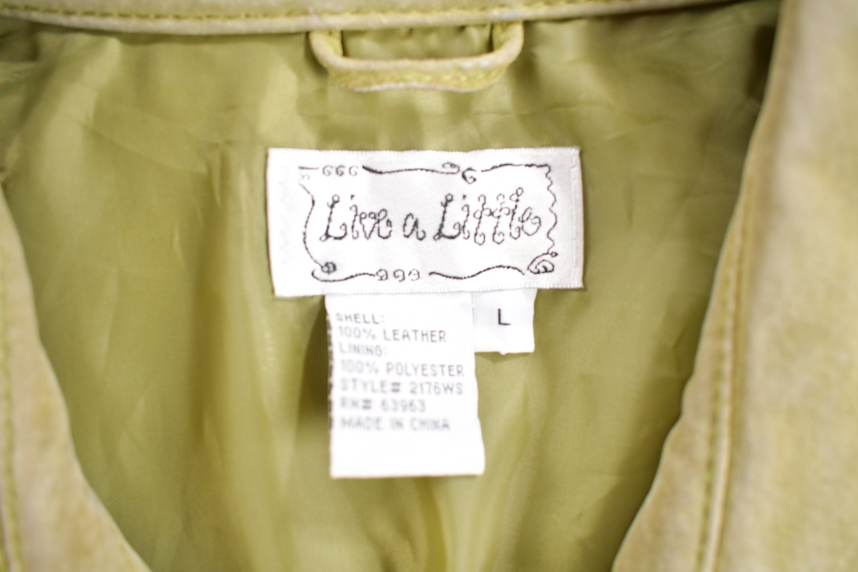 Vintage 1980s Live a Little Suede Jacket