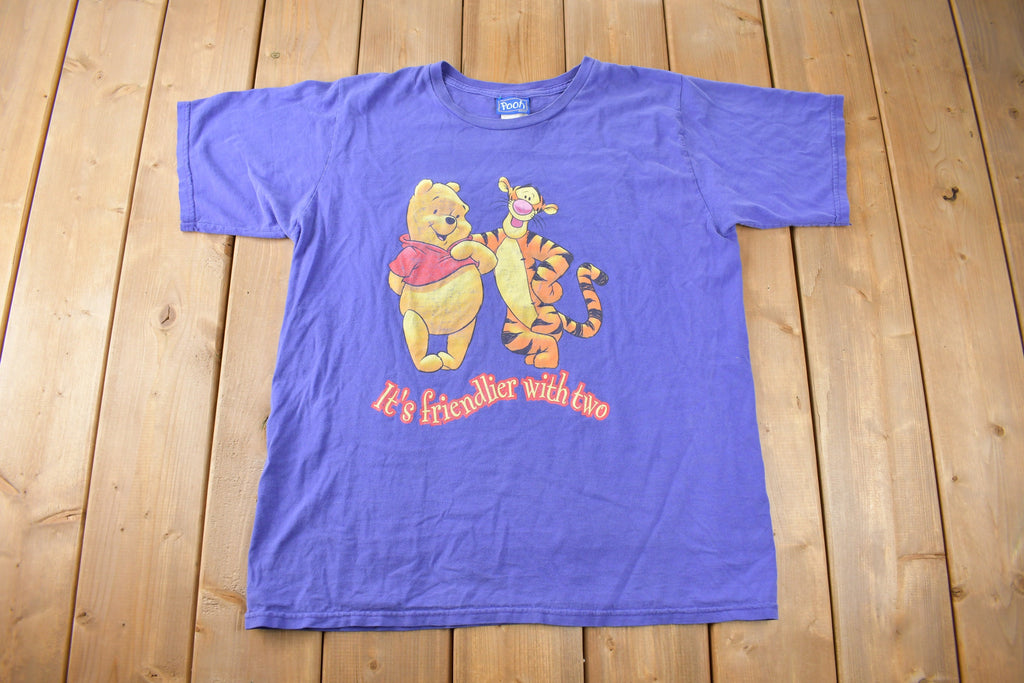 Vintage 1990s Disney Winnie The Pooh & Tigger Graphic T-Shirt Size L